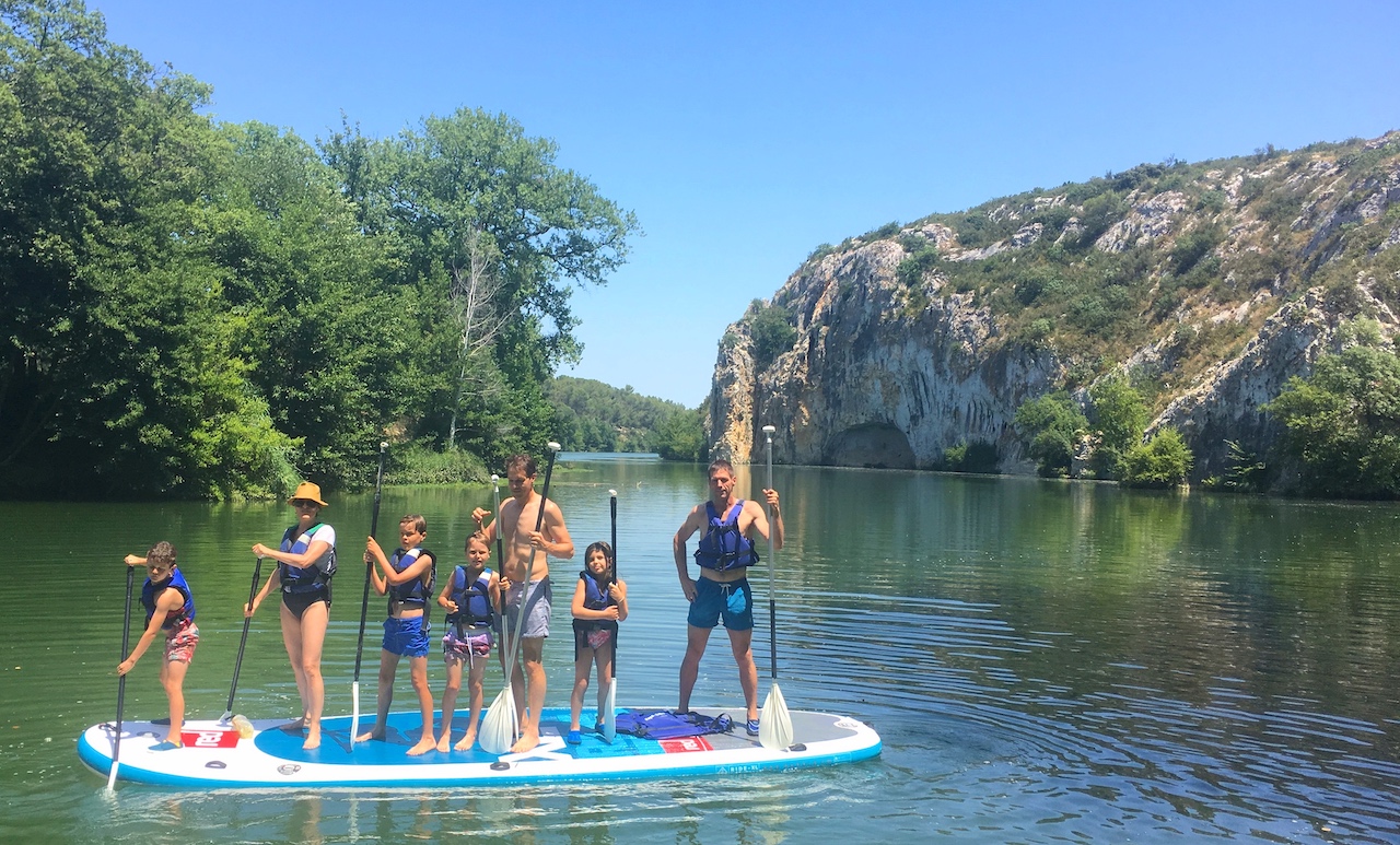 famille Paddle geant kayak tribu